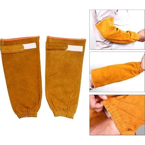 1 Pair Cowhide Welding Protective Safety Arm Protection for Men Women