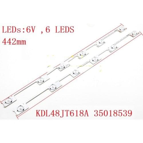 100 Pieces/lot original new LED backlight bar strip for KONKA KDL48JT618A KDL48JT618U 35018539 35018540 6 LEDS(6V) 442mm new