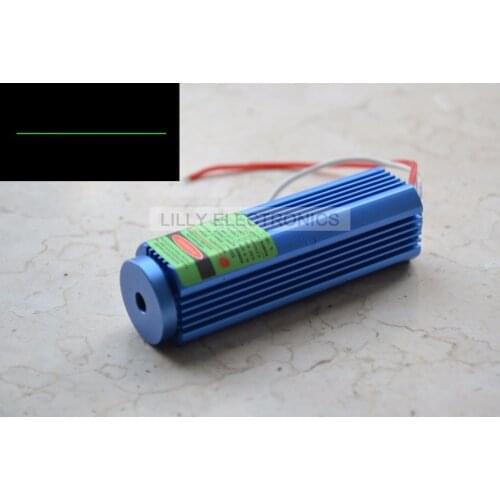 12V DC 515nm 520nm 50mW Focusable/Adjustable Dot Laser Module 25x75mm with US plug