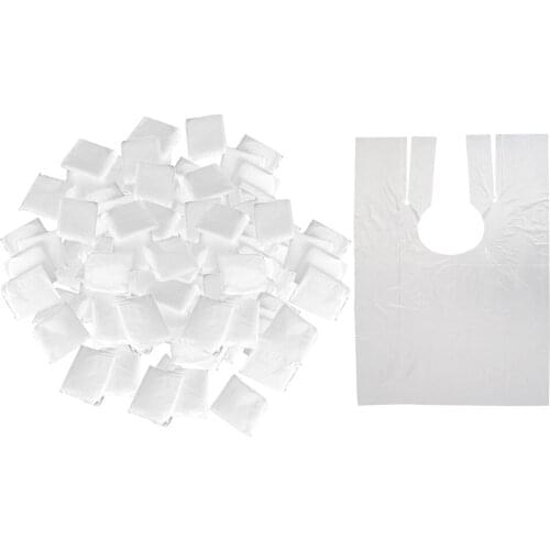 200x Disposable Hair Cutting Cape Gown Protect Barber Capes Gowns Apron