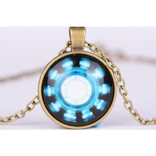 25mm Pendant Necklace Round Time Gem Necklace Jewelry