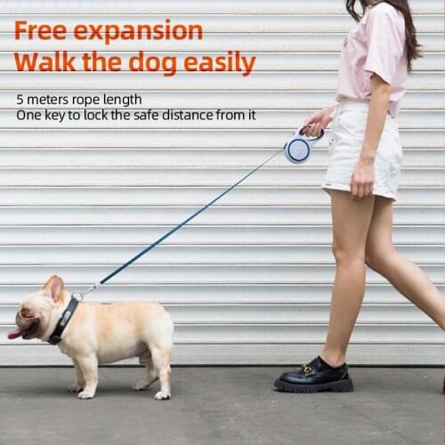 Dog leash, automatic retractable dog chain, dog leash, puppies, small and medium-sized dogs, Teddy Corgi, pet supplies