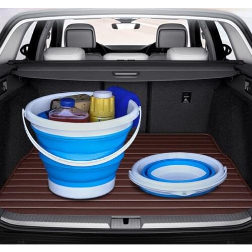 Car folding bucket multifunctional water storage bucket telescopic storage box car wash outdoor fishing bucket