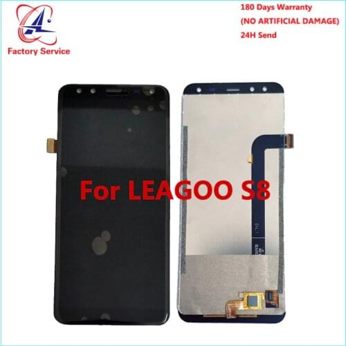 For 100% Original Leagoo S8 LCD Display+Touch Screen Panel Digital Replacement Parts Assembly 5.72 inch in stock