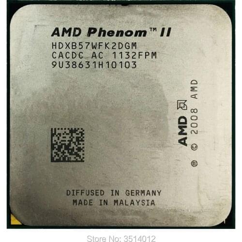 AMD Phenom II X2 B57 3.2 GHz Dual-Core CPU Processor HDXB57WFK2DGM Socket AM3