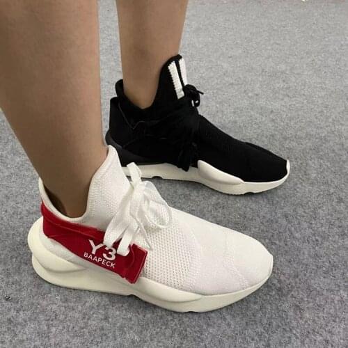 European and American fashion casual leather shoes for men and women breathable sports running shoes Y3 BAAPECK height shoes