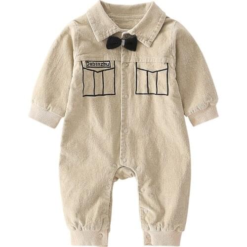 Baby Boy Romper Toddler Long Sleeve Cotton Newborn Jumpsuit Spring and Fall Baby Playsuit Infant Outfits Baby Boutique Clothing