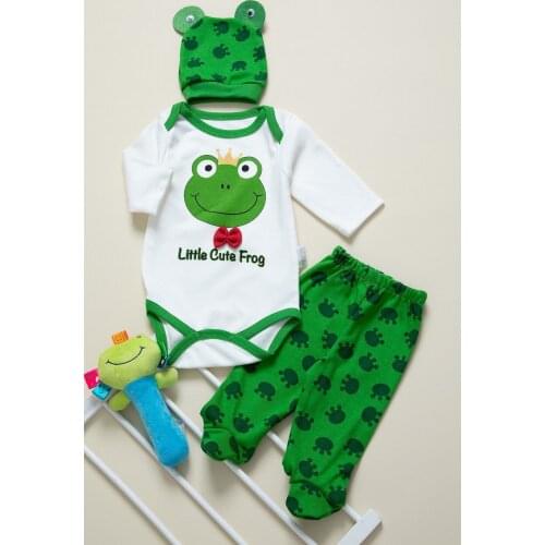 Newborn Essentials Embroidery 3-Piece Set Soft 100% Cotton Baby 3-6 Months Baby Set Free Shipping Turkey Luxury Quality