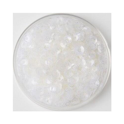 50g(10000pcs) 4mm Cup Loose Sequins Round Paillette Wedding Garment Accessory Sewing Craft Transparent White Confetti Spangles