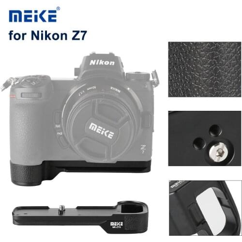 MEIKE MK-Z7G Hand Grip 1/4 Screw Aluminum Alloy Quick Release Plate Metal Handheld Bracket For Nikon Z7 Camera Base