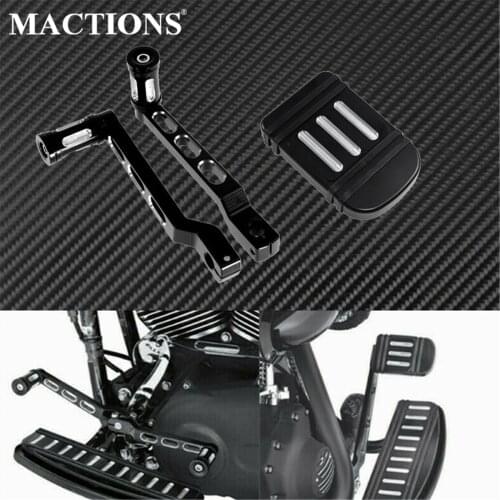Motorcycle CNC 330mm Gear Shift Linkage Lever &Heel Toe Shift Levers Shifter Pegs For Harley Touring Electra Glide Softail FLT