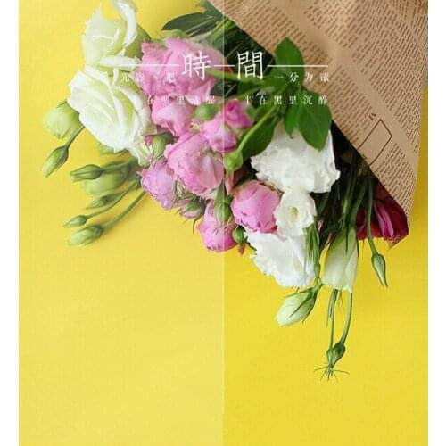 Nicad ins Style 50X50CM PVC Paper Photography Yellow Background Studio Props for Food Jewelry Mini Items