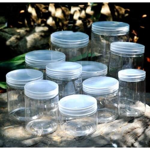 2016 New Plum Mason Jar Spices Storage Boxes Plastic Bottle Transparent Seal The Jar Packaging Box Storage Bins 50 pieces/pack