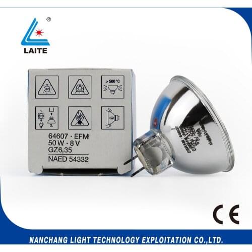 Original 64607HLX EFM 8V 50V MR16 halogen lamp MK3 surgery microscope 8V50W GZ6.35 bulb free shipping-10pcs