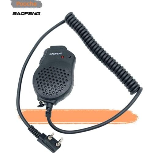 2PCS Original Baofeng UV-82 Dual-PTT Speaker MIC Portable Push-To-Talk for bf-uv82 8D Walkie Talkie Microphone accessories UV 82