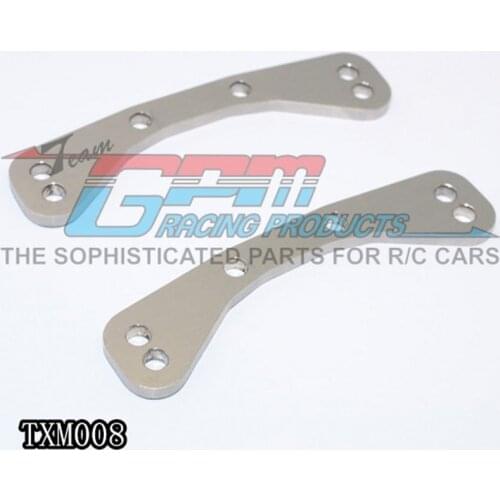 GPM STAINLESS STEEL FRONT/REAR UPPER BULKHEAD TIE BAR For TRAXXAS X-MAXX RC Upgrade