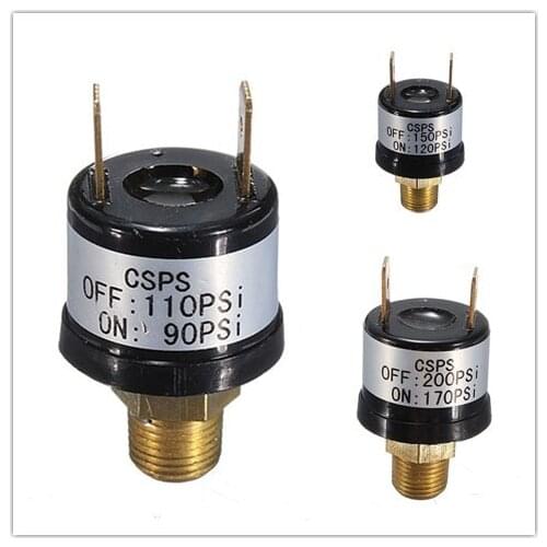 12V 3.5A Horn Compressor Air Pressure Switch Rated 90-110PSI 120-150PSI 170-200PSI