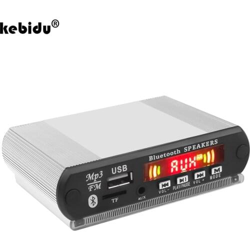 MP3 Decoder Board Color Screen Recording Card Reader 12V Bluetooth module audio accessories Handsfree with MIC FM TF USB AUX