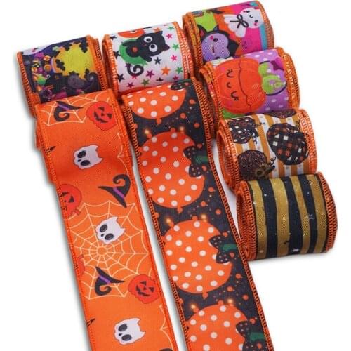 Wire Edge Line Christmas Decors Ribbon Vintage Imitation Hemp Lattice Ribbon for DIY Crafts Bow Handmade Gift Wrap 25023