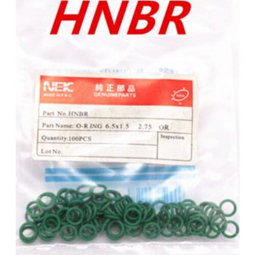 6.5*1.5mm ) #5/16 R12 HNBR Rubber O-Ring Seal Kit,High Temperature Resistance for Car Air Conditioning valve 3/8 1/2 5/8 3/4