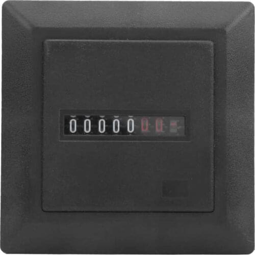 Digital Display Hour Meter AC 220-240V 50Hz Timer Tools for Engineering Machinery Hour Meter
