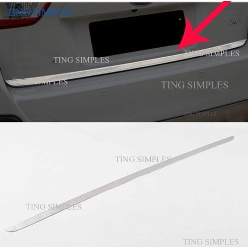 Car Stick Styling Stainless Steel Rear Door Tailgate Frame Plate Trunk Trim Lamp 1pcs For Subaru XV 2012 2013 2014 2015 2016