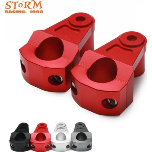 Motorcycle Aluminum CNC Adaptor 28MM 11/8" Universal Handlebar Bar Mount Risers Clamp For KTM CRF YZF WRF KXF KLX RMZ DRZ