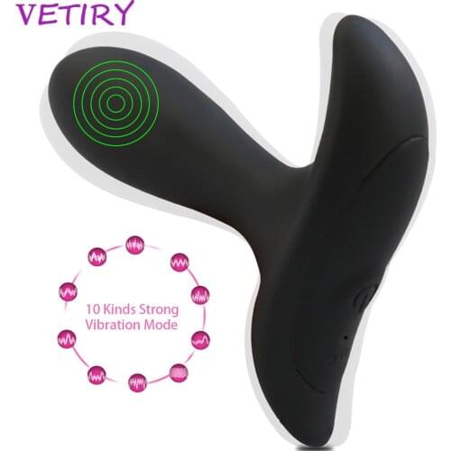 VETIRY Vibrator Prostate Massager Anal Plug Dildo for Women Men Powerful Motors 10 Speed Patterns Butt Plug Sex Toy Masturbation