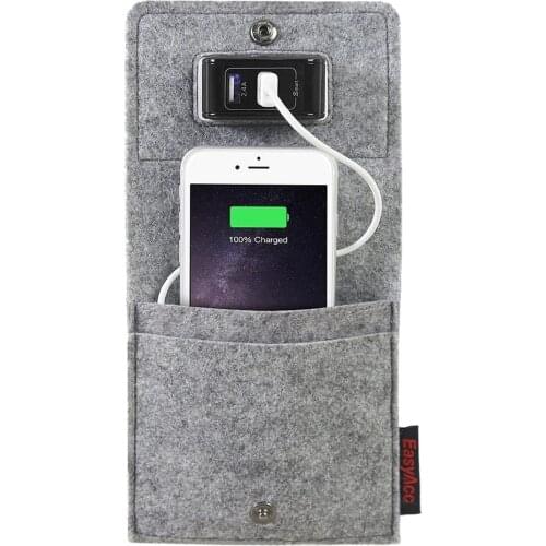 EasyAcc Cell Phone Charger Rack for Charger Type C Charging Bag Holder for iPhone 12 Phone Accessories Storage Wall Storage