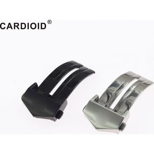 Watchbands Stainless Steel Clasp For TAG Elegant Watch Band Buckle Clasp 18,20,22mm Quality Black Silver Watch Strap Clasp