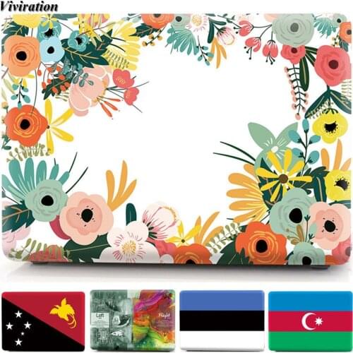 For Girls Women 2020 Vogue Flower Pattern Prints Laptop PC Protective Shell Case For Huawei Matebook 13/ X Pro 13.9 Matebook D14