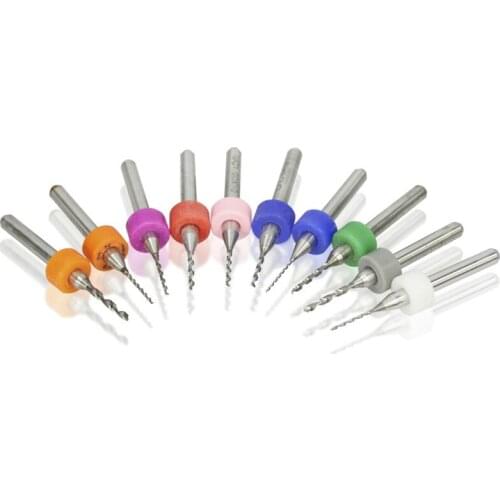 10pcs 100% New PCB Print Circuit Board Drill-Bits Set Power Tool Accessories Tools Set 0.5mm~1.4mm