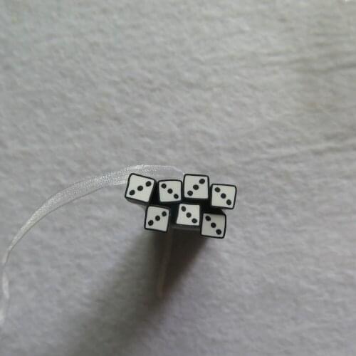 5pcs M-75 5mm Cute No.3 Dice Cane Fancy Nail Art Polymer Clay Cane Nail Art Decoration