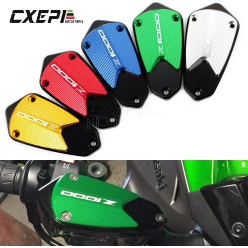 Motorcycle CNC Aluminum Front Brake Clutch Fluid Tank Reservoir Oil Cup Cover Cap for Kawasaki Z1000 Z1000 R 2010-2020 2018 2019