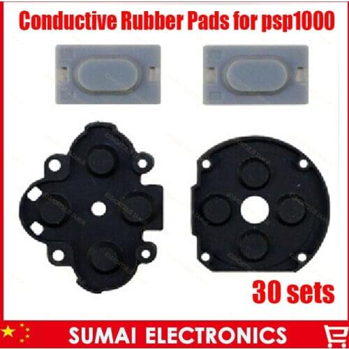 Free shippig 30set /lot Replacement Parts Conductive Rubber Pads for psp1000