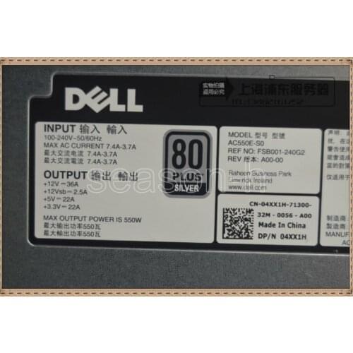 Dell Poweredge Server R320 R420 AC550E-S0 4XX1H 550W Power Supply