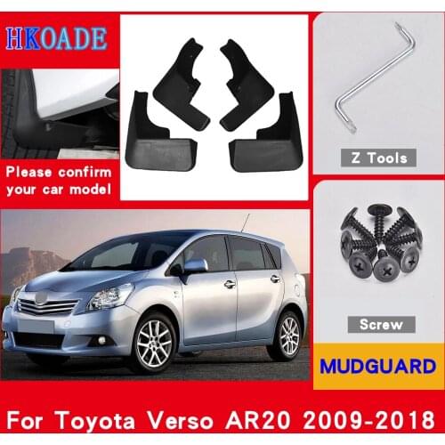 Car Fender Mud Flaps For Toyota Verso AR20 2009 - 2018 Mudguards Splash Guards Fender Mudflaps Car Fender Accessories