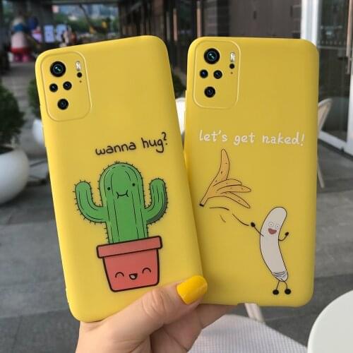 For Xiaomi Redmi Note 10 Case Redmi Note 10 Pro Max 10s Cartoon Cactus Printed Silicone Cases Cover For Redmi Note10 10 S 10Pro