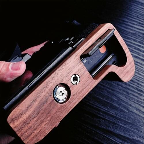 Walnut Wooden Wood Hand Grip Plate Bracket For Fuji X H1 XH1 Fujifilm X H1