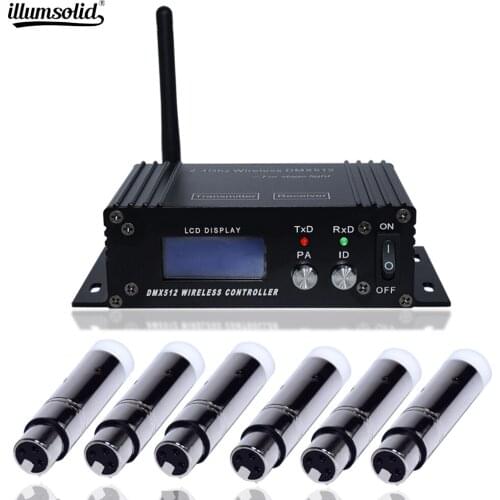 Mini 2.4G Wireless Dmx 512 Controller Console LCD Transmitter Receiver For Dj Disco Stage Professional Lighting Equipment