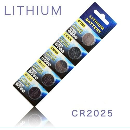 Hot 100% Original For watch cr2025 Button battery 3 volt lithium coin cell battery ecr2025 br2025 2025 kcr2025 bulk 50pcs/lot