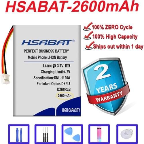 Top Brand 100% New 2000mAh DXR8RLB Battery for Infant Optics DXR-8 Baby Monitor in stock