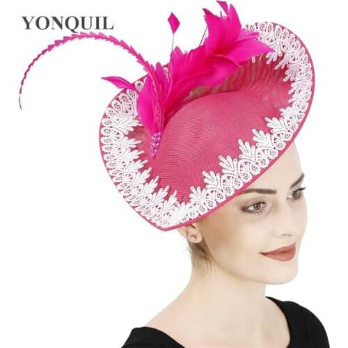 New Fashion Cocktail Women Fascinators Wedding Hat Headband Fancy Feather Headpiece Bridal Show Race Hair Accessories Hair Clip