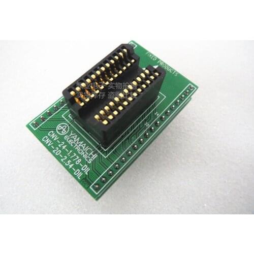 Original YAMAICHI 1.778MM 24PIN IC Test Seat aging test stand gold plated Burning Programmer Socket Adapter