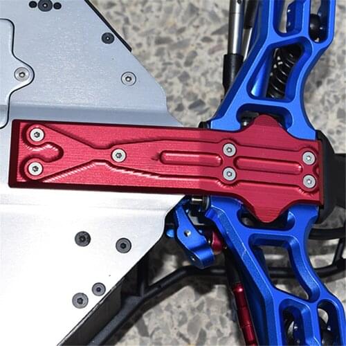 Chassis Front Armor, Anti-collision Aluminum alloy Guard Plate Head Armor For LOSI-1/10 ROCK REY LOS03009 T1/T2 RC Car