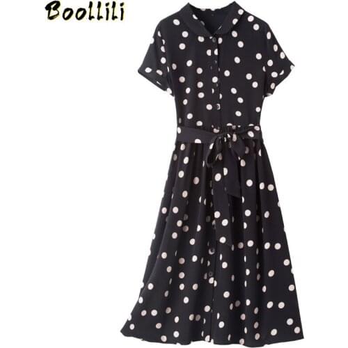 Boollili Real Silk Dress Women Summer Dress Korean Fashion Midi Beach Dress Vintage Party Women Dress Vestido Mujer