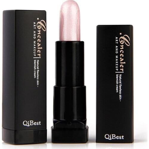 Qibest Face Care Bronzer Stick Trimming Face Contour Palette Cream Bronzer High Lighter Brightens Cover Concealer Stick Pencil