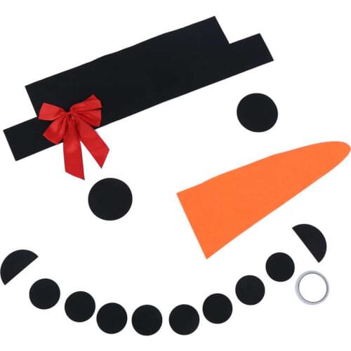 Christmas Pendant DIY Non-Woven Snowman Detachable Xmas Ornament Wall Door Outdoor Garage Decorations home decoration