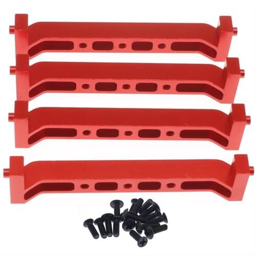 4pcs machined alloy Chassis Brace chassis frame block for ECX 1-12 Barrage 1-18 Temper 1-10 RGT 136100 and FTX crawler parts