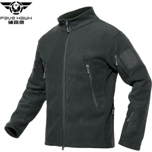 4XL Tactical Fleece Jacket Winter Mens Windproof Warm Fleece Coat Liner Outdoor Hiking Training Climbing Military Jackets Tops